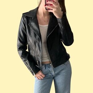 Women's Black Leather Jacket